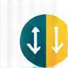 Icon representing data bias